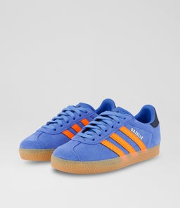 GAZELLE JUNIOR AD BLUE ORANGE BLACK SUEDE