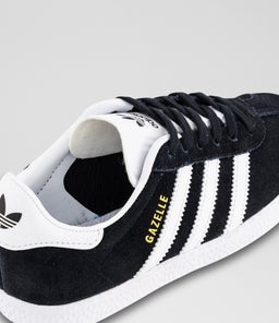 GAZELLE JUNIOR AD BLACK WHITE GOLD SUEDE