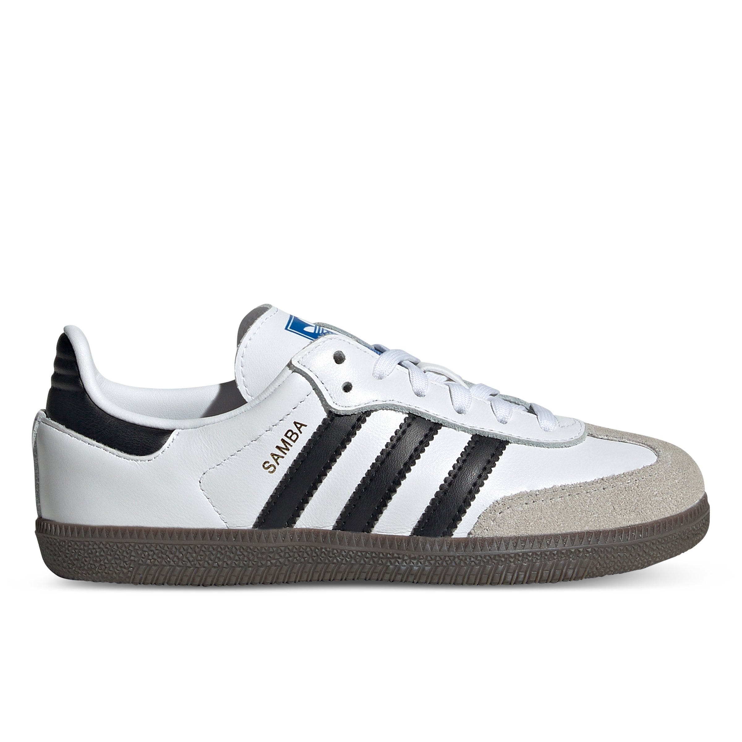 Samba Jnr White Black Gum Leather Sneakers