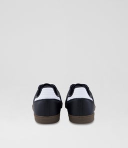 SAMBA YOUTH AD BLACK WHITE GUM LEATHER