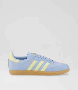 SAMBA YOUTH AD BLUE YELLOW GUM SOLE LEATHER