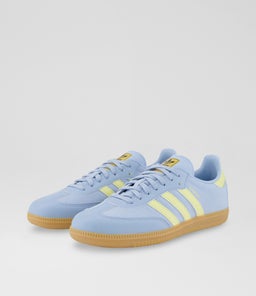 SAMBA YOUTH AD BLUE YELLOW GUM SOLE LEATHER