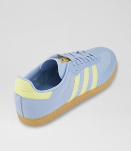 SAMBA YOUTH AD BLUE YELLOW GUM SOLE LEATHER