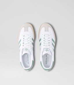 SAMBA YOUTH AD WHITE GREEN GUM SOLE LEATHER