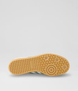 SAMBA YOUTH AD WHITE GREEN GUM SOLE LEATHER