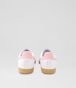 SAMBA YOUTH AD WHITE PINK GUM SOLE LEATHER