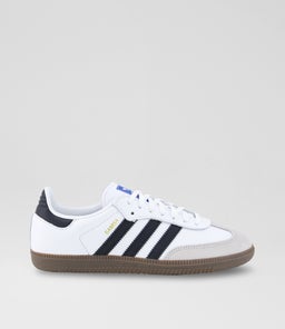SAMBA YOUTH AD WHITE BLACK GUM LEATHER