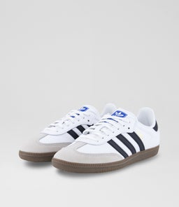 SAMBA YOUTH AD WHITE BLACK GUM LEATHER