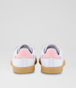 SAMBA TODDLER AD WHITE PINK GUM SOLE LEATHER
