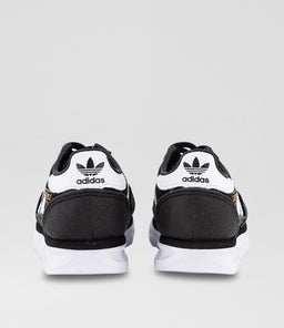SL72 TODDLER AD BLACK WHITE BLUE MESH SUEDE