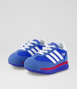 SL72 TODDLER AD BLUE WHITE NAVY SCARLET MESH SUEDE