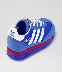 SL72 TODDLER AD BLUE WHITE NAVY SCARLET MESH SUEDE