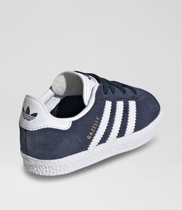 GAZELLE EASY ON TODDLER AD NAVY WHITE WHITE SUEDE