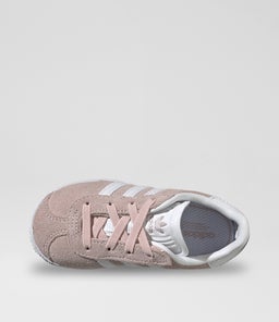 GAZELLE EASY ON TODDLER AD PINK WHITE WHITE SUEDE