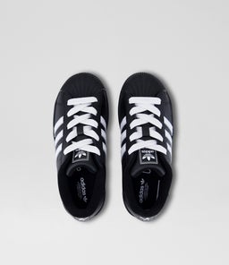 SUPERSTAR II JUNIOR AD BLACK WHITE BLACK LEATHER