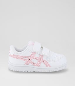 JAPAN S TODDLER AZ WHITE PINK LEATHER