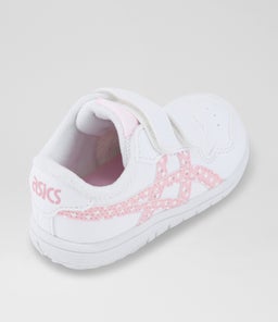 JAPAN S TODDLER AZ WHITE PINK LEATHER