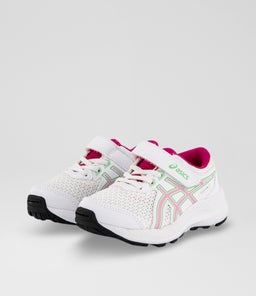 CONTEND 8 JUNIOR AZ WHITE PINK MESH SMOOTH