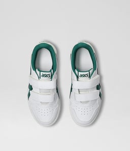 JAPAN S JUNIOR AZ WHITE GREEN LEATHER