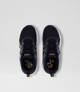 GEL QUANTUM 90 IV JUNIOR AZ BLACK GOLD MESH SMOOTH