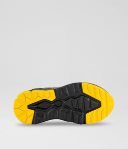GEL QUANTUM 90 IV JUNIOR AZ BLACK YELLOW MESH SMOOTH