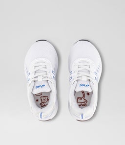 GEL QUANTUM 90 IV JUNIOR AZ WHITE BLUE MESH SMOOTH