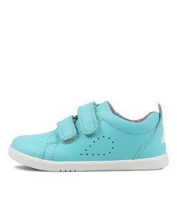 IW GRASS COURT BQ AQUA WHITE SOLE LEATHER