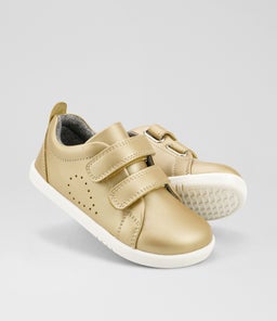 IW GRASS COURT BQ GOLD WHITE SOLE LEATHER