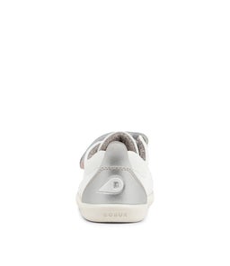 IW GRASS COURT BQ WHITE SILVER RAINBOW WHT SOLE LEATHER