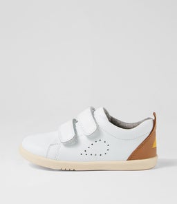 IW GRASS COURT BQ WHITE CARAMEL LEATHER