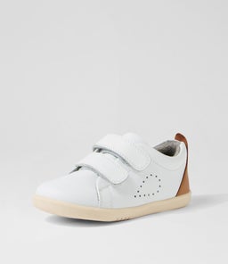IW GRASS COURT BQ WHITE CARAMEL LEATHER