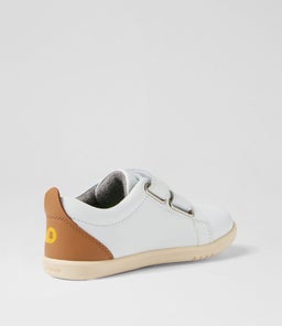 IW GRASS COURT BQ WHITE CARAMEL LEATHER
