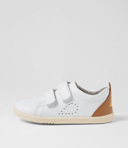 IW GRASS COURT BQ WHITE WHITE CARAMEL LEATHER