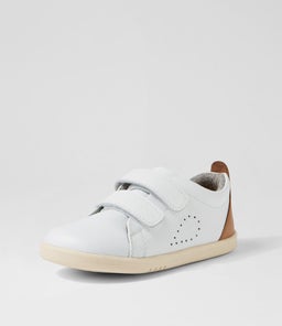 IW GRASS COURT BQ WHITE WHITE CARAMEL LEATHER