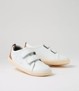KP GRASS COURT BQ WHITE CARAMEL LEATHER