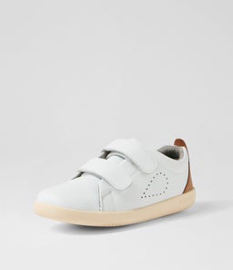 KP GRASS COURT BQ WHITE CARAMEL LEATHER