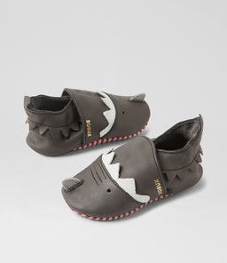 SS FIN BQ CHARCOAL LEATHER