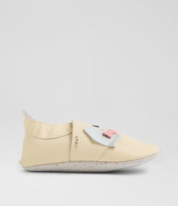 SS LITTLE BOW PUP BQ VANILLA LEATHER