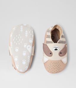 SS RICKIE BQ PEARL BEIGE LEATHER