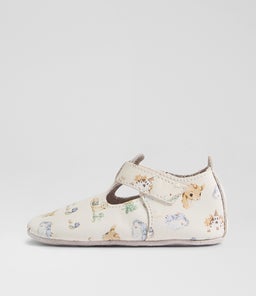SS DRAGON T BAR BQ WHITE MULTI LEATHER