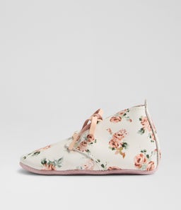 SS ROSEBUD LACE BQ WHITE ROSE LEATHER