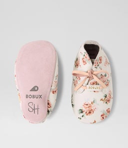 SS ROSEBUD LACE BQ WHITE ROSE LEATHER