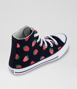 CTAS HI JUNIOR C1 BLACK PINK CANVAS