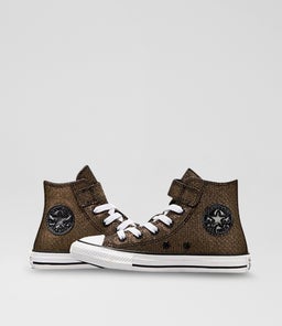 CTAS HI JUNIOR C1 BLACK GOLD WHITE CANVAS