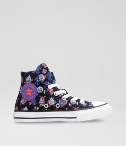 CTAS HI JUNIOR C1 BLACK BLUE WHITE CANVAS