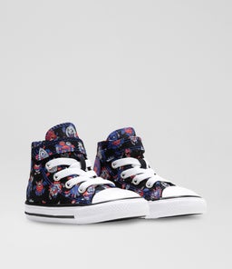 CTAS HI JUNIOR C1 BLACK BLUE WHITE CANVAS