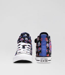 CTAS HI JUNIOR C1 BLACK BLUE WHITE CANVAS