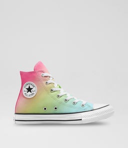 CTAS HI JUNIOR C1 GREEN PINK GREEN CANVAS