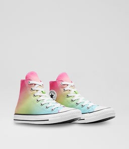 CTAS HI JUNIOR C1 GREEN PINK GREEN CANVAS