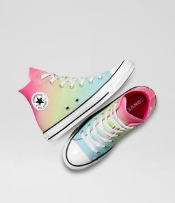 CTAS HI JUNIOR C1 GREEN PINK GREEN CANVAS